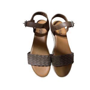 Ana a new approach memory foam open toe wedge sandal size 6